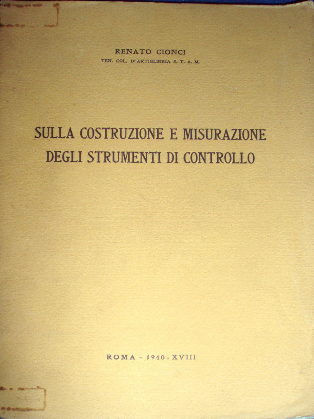 Sulla costruzione e misurazione degli strumenti di controllo (Paperback)