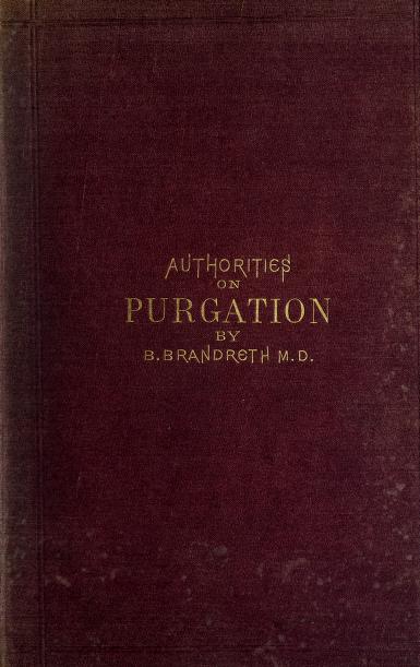 The Doctrine of Purgation: Curiosities from Ancient and Modern Literature (Hardcover)