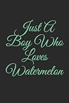 Just A Boy Who Loves Watermelon: Lined Notebook, Journal Gift, 6x9, 110 Pages, Soft Cover, Matte Finish