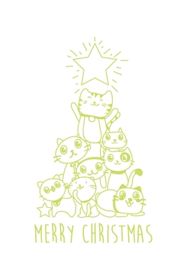 Merry Catmas Christmas: Dot Grid Merry Catmas Christmas / Journal Gift - Large ( 6 x 9 inches ) - 120 Pages || Softcover