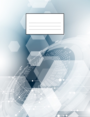 Cornell Method Notebook: Perfect for studying, notetaking, college work: Tech hexagons cover