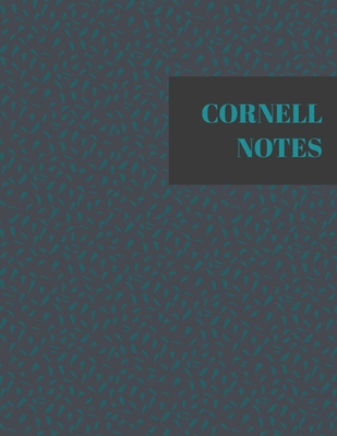 Cornell Method Notebook: Perfect for studying, notetaking, college work: Teal pattern cover