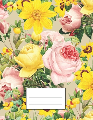 Cornell Method Notebook: Perfect for studying, notetaking, college work: Beautiful floral cover