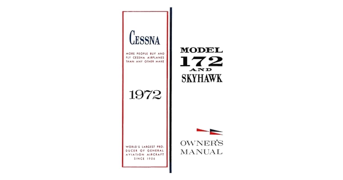 Cessna 1972 Model 172 and Skyhawk Owner
