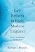 Law Reform in Early Modern ...