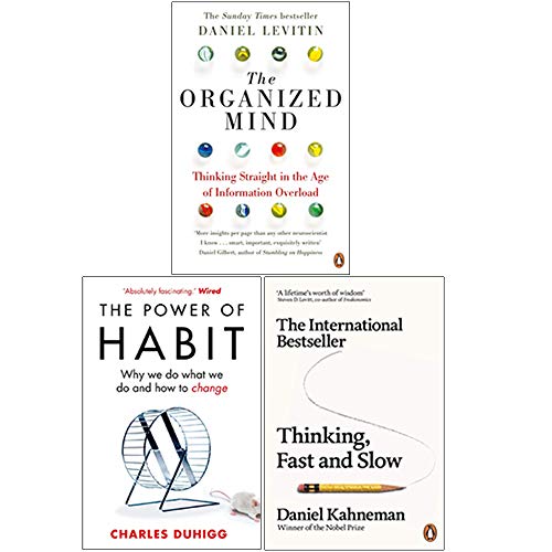 The Organized Mind / The Power of Habit / Thinking Fast and Slow (Paperback)