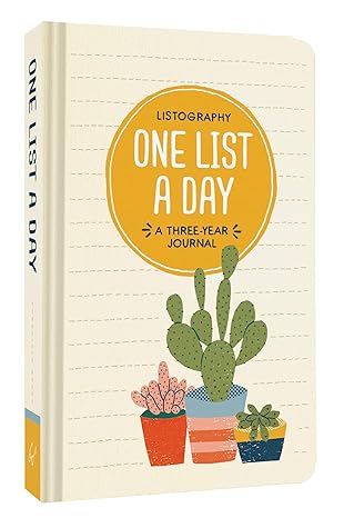 Listography: One List a Day: A Three-Year Journal
