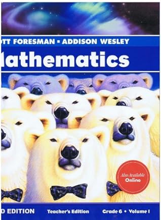 Scott Foresman-Addison Wesley Mathematics, Diamond Edition, Grade 6, Volume 1, Teacher's Edition