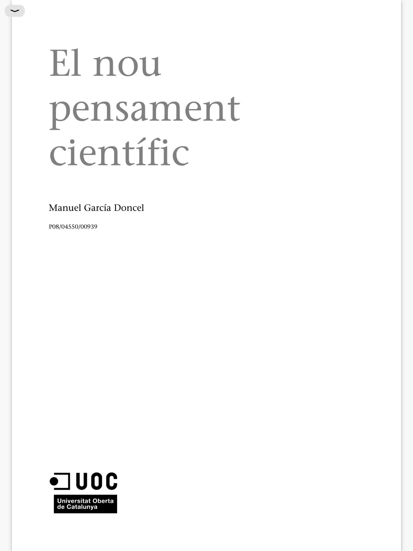 El nou pensament científic