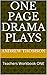 One Page Drama Plays: Teach...
