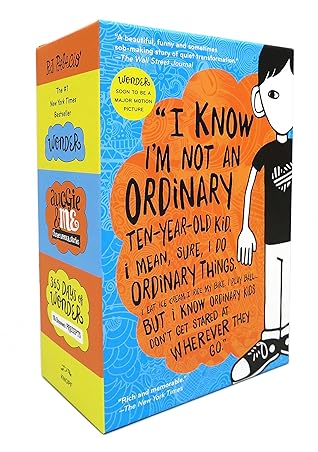 Capa do Livro Wonder, Auggie & Me, 365 Days of Wonder Boxed Set