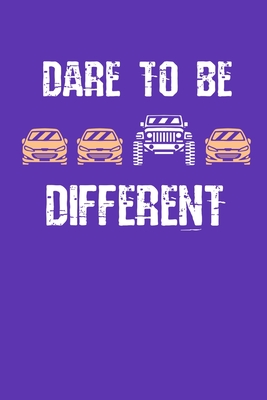 Dare to be Different: Jeep Squared Line Purple Notebook / Journal Gift (6 x 9 - 120 pages)