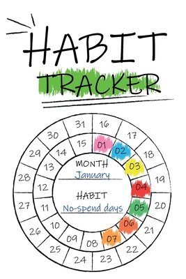 My Habit Tracker Journal Planner 2020: circular habit tracker, Habit Chart Habit Wheel Tracker Stickers