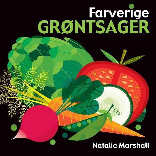 Farverige grøntsager (Board book)
