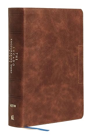 NIV, Lucado Encouraging Word Bible, Leathersoft, Brown, Thumb Indexed, Comfort Print: Holy Bible, New International Version