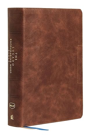 NKJV, Lucado Encouraging Word Bible, Leathersoft, Brown, Thumb Indexed, Comfort Print: Holy Bible, New King James Version