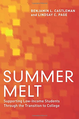 Summer Melt: Supporting Low-Income Students Through the Transition to College (Paperback)