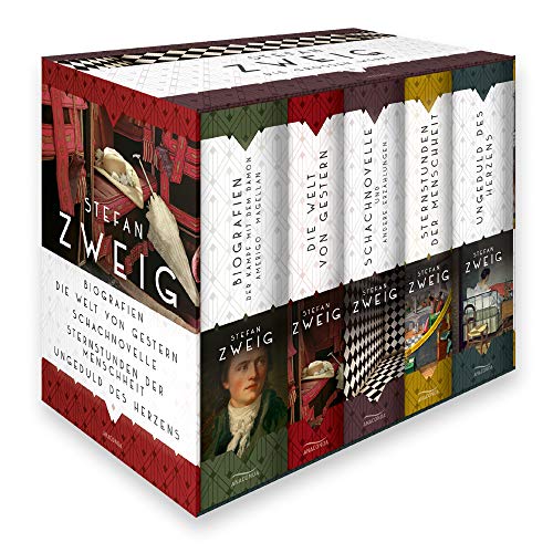 Stefan Zweig - Die großen Werke: Ungeduld des Herzens / Schachnovelle und andere Erzählungen / Die Welt von Gestern / Sternstunden der Menschheit / ... Der Kampf mit dem Dämon. Magellan. Amerigo (Hardcover)