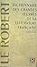 Dictionnaire des grandes oeuvres de la littérature française