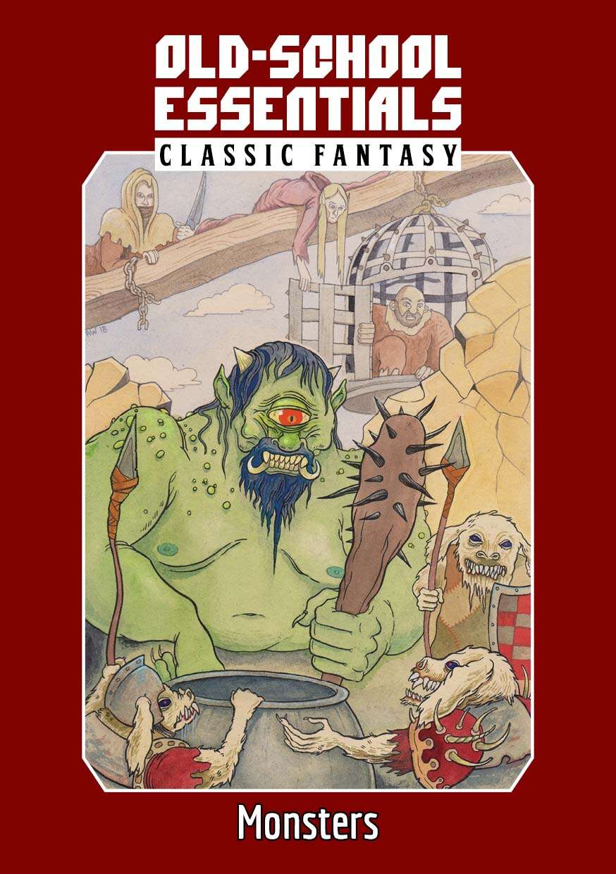 Old-School Essentials Classic Fantasy: Monsters (Hardcover)