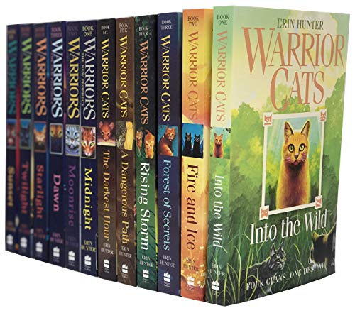 Warrior Cats Volume 1 to 12 Books Collection Set (The Complete First Series (Warriors: The Prophecies Begin Volume 1 to 6) & The Complete Second Series (Warriors: The New Prophecy Volume 7 to 12)