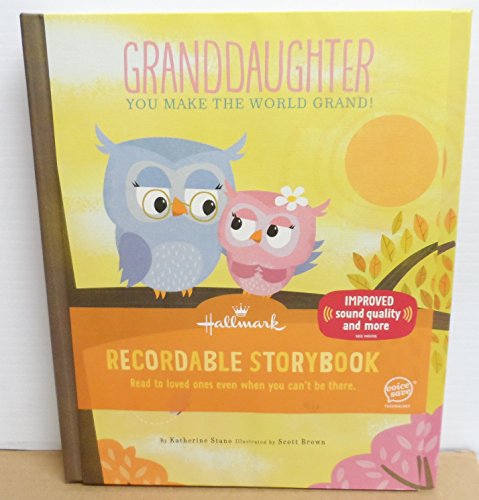 Hallmark KOB8142 Granddaughter You Make the World Grand Recordable Storybook (Hardcover)
