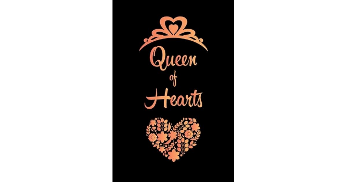 Queen of Hearts valentine's day notebook journal, happy valentines day