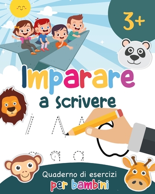 Imparare a scrivere: Lettere dell´alfabeto da scrivere e colorare - Un libro per la scuola dell´infanzia (Italian Edition)