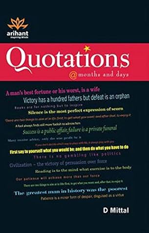 Quotations @months and days [Paperback] [Jan 01, 2017] Dharmendra Mittal
