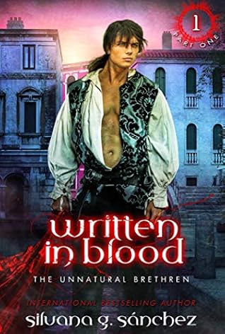 Capa do Livro Written in Blood: A New Adult Vampire Romance Novella, Part One. (The Unnatural Brethren Book 1)