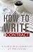HOW TO WRITE A CONTRACT: A ...