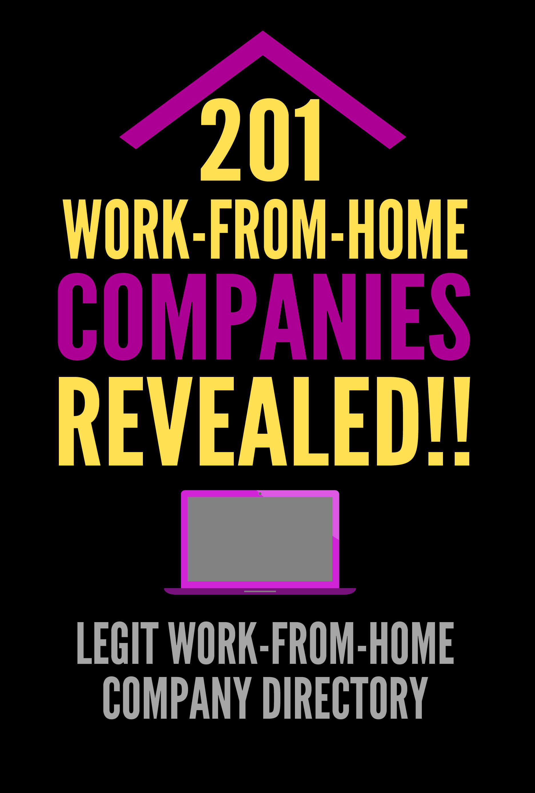 201 Work-From-Home Companies Revealed!!: Legit Work-From-Home Company Directory