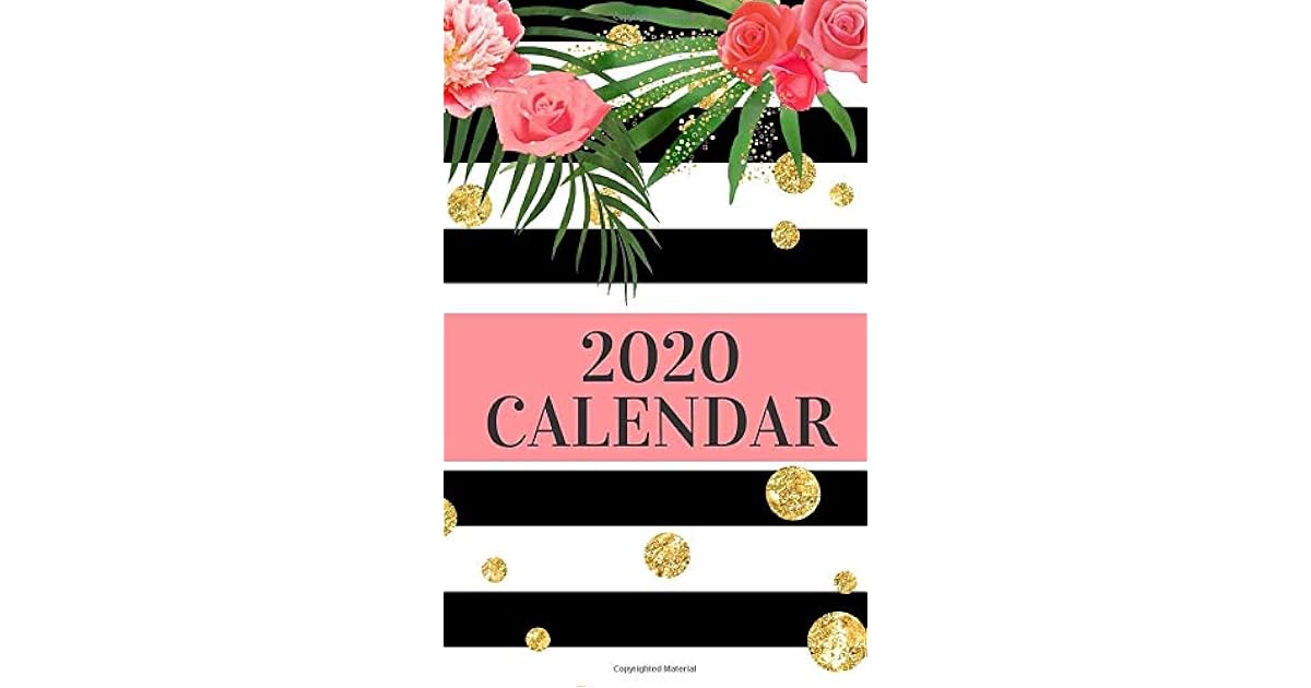 2020 Calendar Purse Size One Year Pocket Calendar Pretty Floral