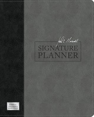 John C. Maxwell Signature Planner (Gray/Black LeatherLuxe®)