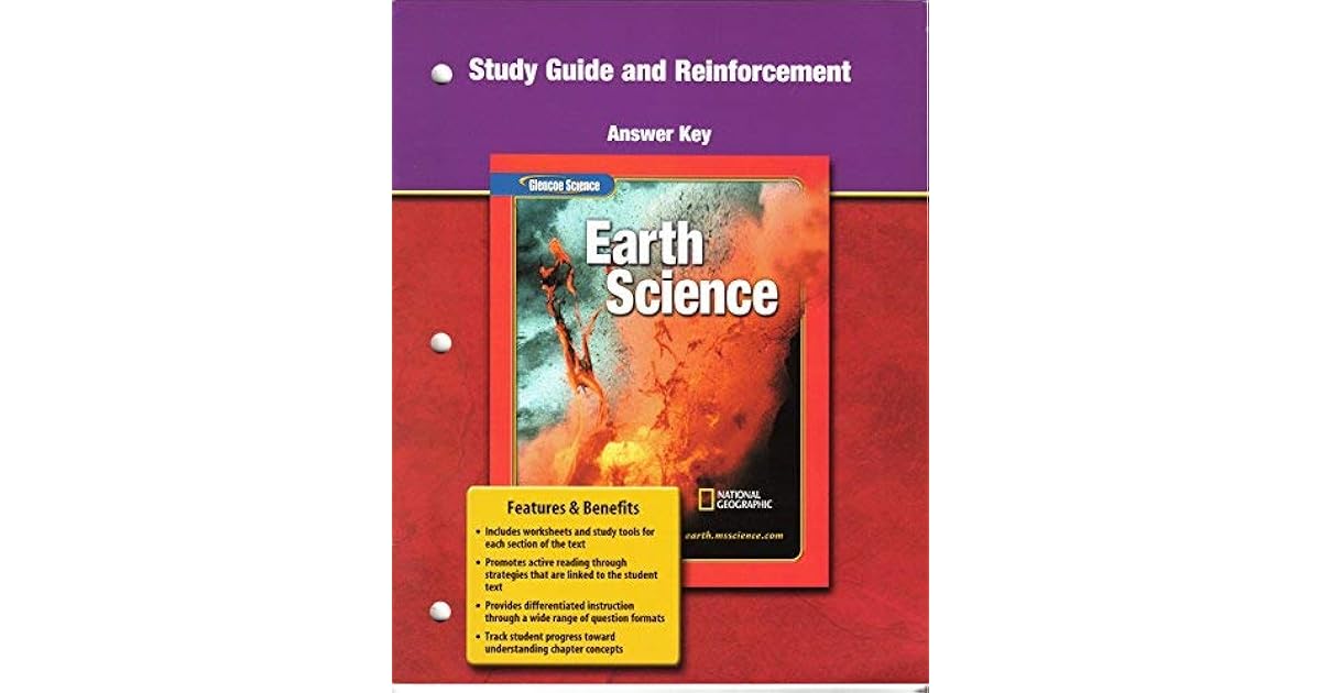 Study Guide And Reinforcement Answer Key For Glencoe Earth Science Glencoe Mcgraw Hill