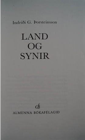 Land og synir (Unknown Binding)