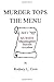 MURDER TOPS THE MENU by Rodney L. Cron