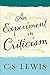 An Experiment in Criticism