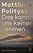 Das kann uns keiner nehmen by Matthias Politycki