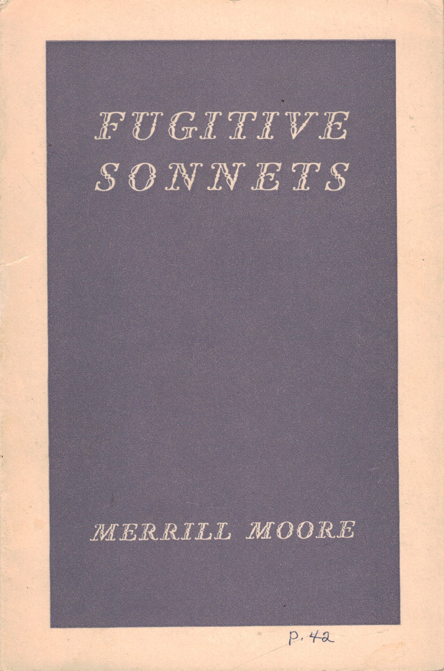 Fugitive Sonnets (Paperback)