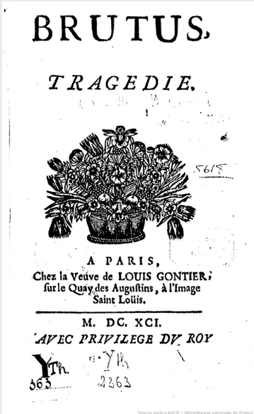 Brutus, Tragédie