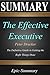 Summary: The Effective Executive by Peter Drucker & Jim Collins - The Definitive Guide to Getting the Right Things Done | A Guide to the Book (Epic-Summary 18)