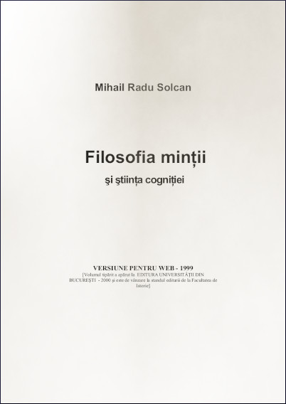 Filosofia minţii şi ştiinţa cogniţiei