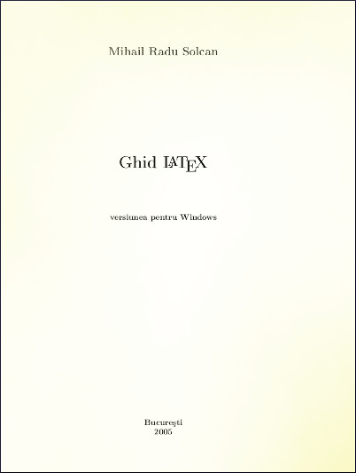 Ghid LaTeX