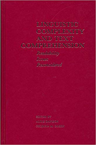 Linguistic Complexity and Text Comprehension: Readability Issues Reconsidered (Psychology of Reading and Reading Instruction Series)