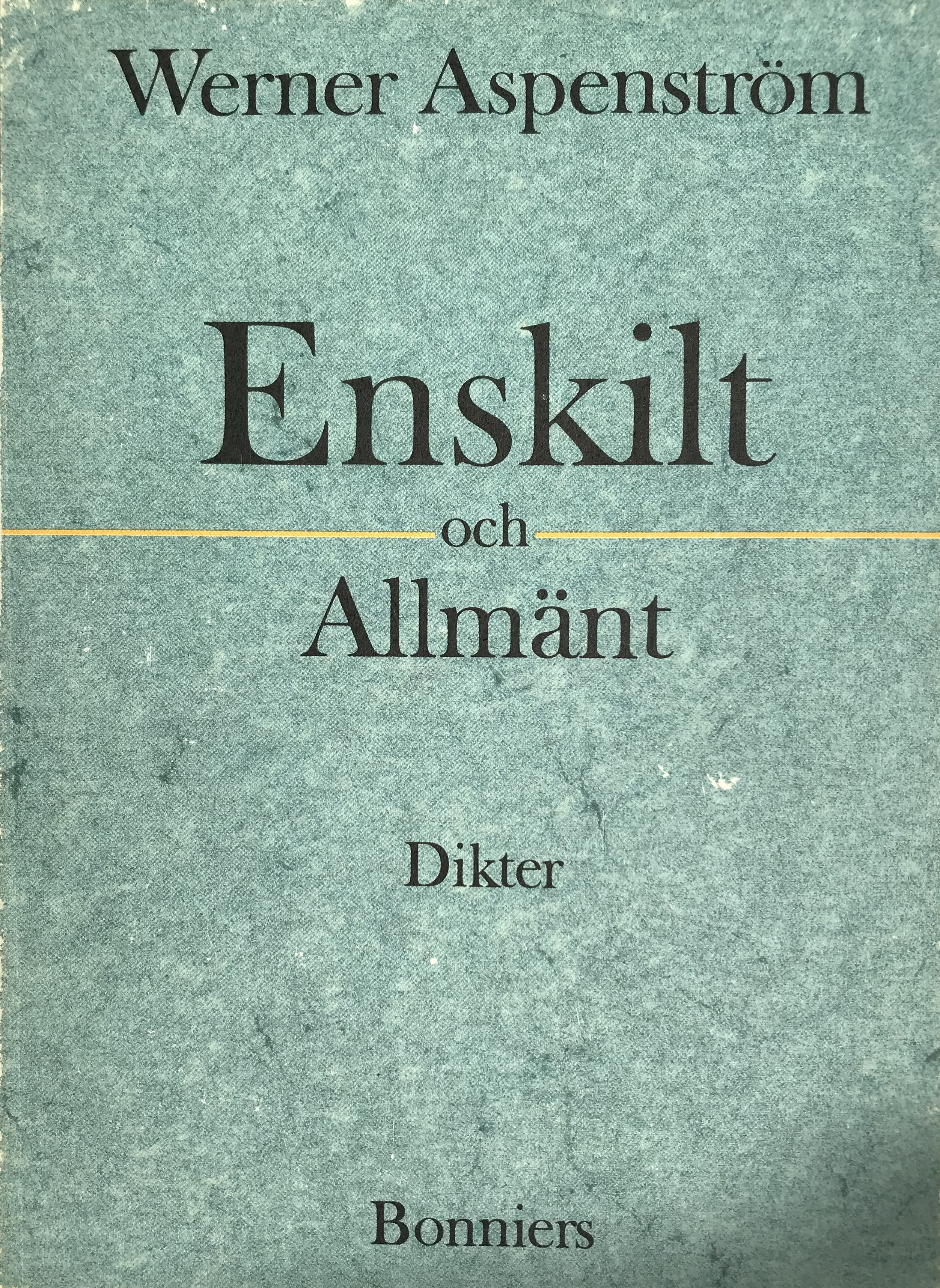 Enskilt och allmänt
