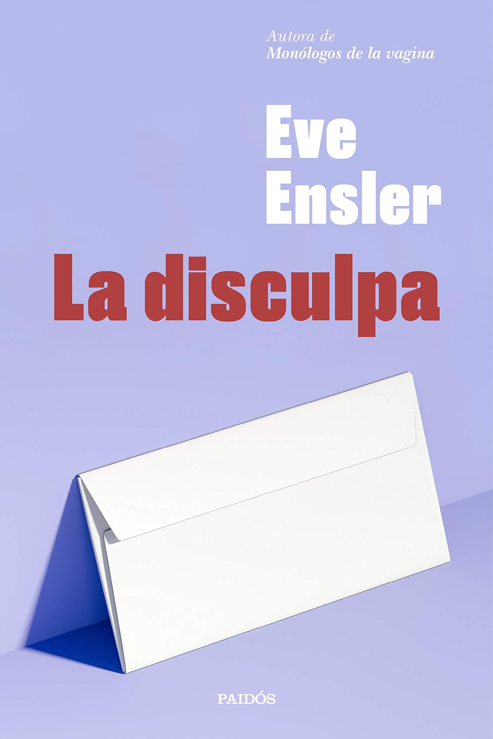 Portada de La disculpa, de V (formerly Eve Ensler)
