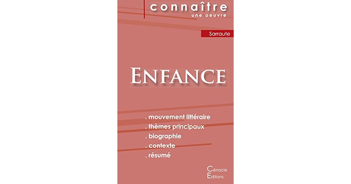 Nathalie Sarraute Enfance Résumé Par Chapitre