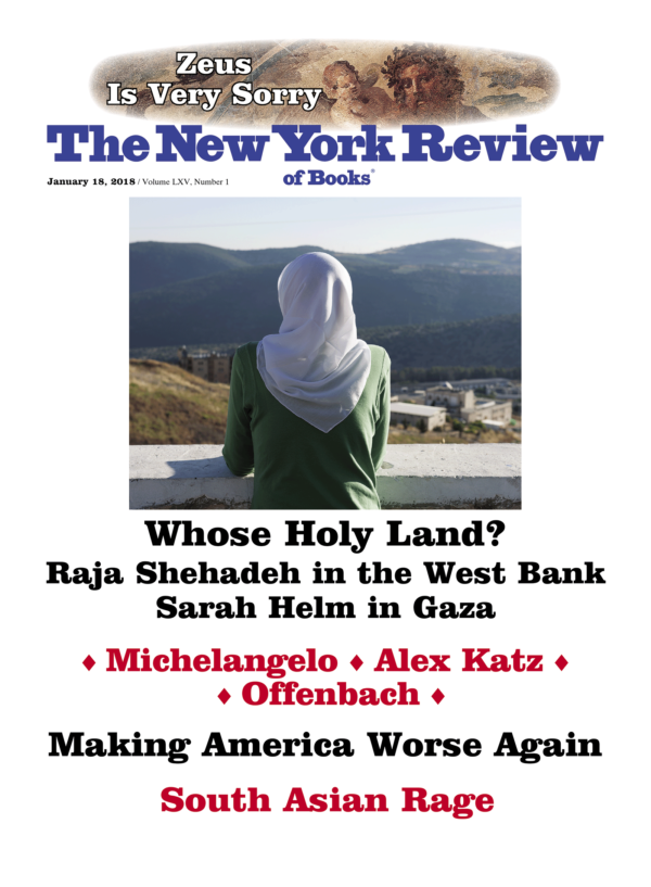 New York Review of Books: January 18, 2018, Vol. LXV, No. 1