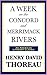 A Week on the Concord and Merrimack Rivers [3rd edition norton]